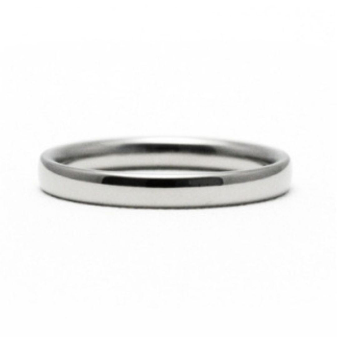 【ふるさと納税】チタン リング 甲丸 幅2.5mm 8号 | 純チタンリング 金属アレルギー 指輪 結婚指輪 レディース メンズ ユニセックス シンプル デザイン かわいい おすすめ アクセサリー ファッション プレゼント ギフト 贈り物 贈答品 お祝い 新潟県 弥彦村 島田工房