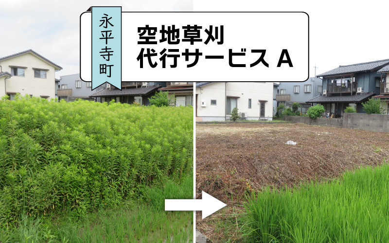 
                  永平寺町 空地草刈代行サービス 　選べる面積100㎡～300㎡　[B-029005-oya]
                