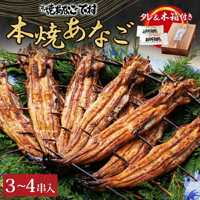 【ふるさと納税】本焼 あなご （ホXQOO）3～4串入り 海鮮 惣菜 蒲焼き 魚貝類