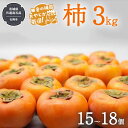 【ふるさと納税】柿 3kg（15〜18個）【令和6年10月より発送開始】（茨城県共通返礼品：石岡市産） 果物 フルーツ 茨城県産