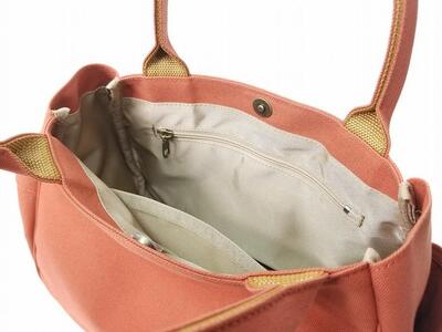 【いちひこ帆布】 マロンバッグ/レンガ