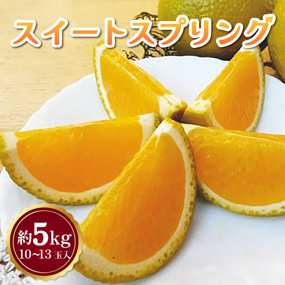 【ふるさと納税】 先行予約 スイートスプリング 約5kg (10〜13玉前後) 【2026年2月上旬頃～2026年4月下旬発送】 みかん 柑橘 宇城市産 熊本県産 九州産 国産 送料無料 吉田レモニー