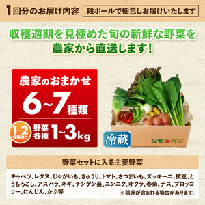 【定期便 全4回】ジモベジ 野菜 ハーフセット (a30-312)