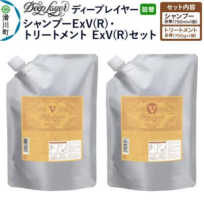 ふるさと納税 滑川町 ディープレイヤー ExV 詰替 シャンプー・トリートメント|19_sss-470101