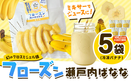 フローズン瀬戸内ばなな 100g ×5 バナナ