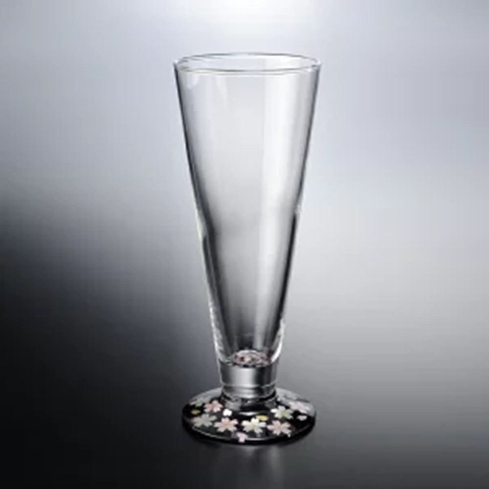 
            【選べるカラ―】みよし漆器本舗 紀州塗りビールグラス ぬりもん de Verre 蒔絵 桜 285ml
          