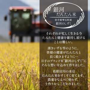 岩手県産 銀河たんたん米 銀河のしずく 乾式無洗米 10kg 1袋 【ファーム菅久】 精米 白米 無洗米 米 お米 こめ コメ ライス ご飯 ごはん ブランド ブランド米 特A 評価 実績あり 一等米
