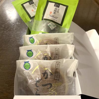 ふるさと納税 城里町 古内茶とかつどら3個セット【季節の果物】 |  | 01