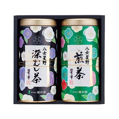 ふるさと納税 飯塚市 八女星野茶　星乃紫苑(煎茶100g×1・深蒸し茶100g×1)