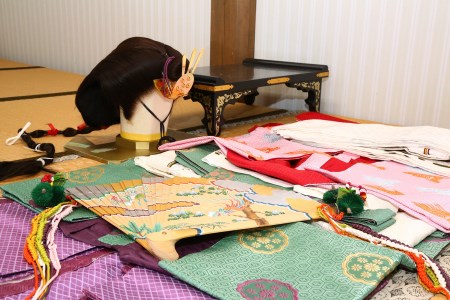 平安時代風 女の子衣装体験(身長93cm～120cm)1名様分 [RE003] 