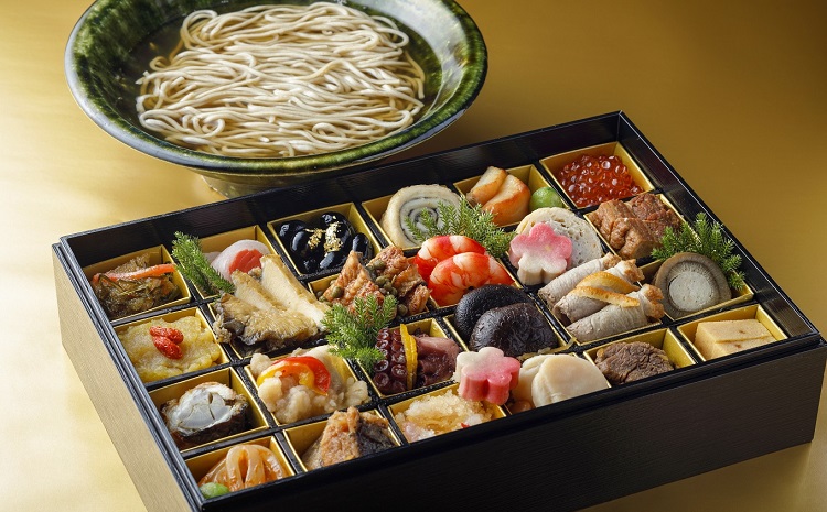京丹波産「瑞穂そば」の年越しそば・京都丹波の食彩おせちセット≪京丹波町産蕎麦100％使用　京都のおせち　京丹波≫※2022年12月発送
