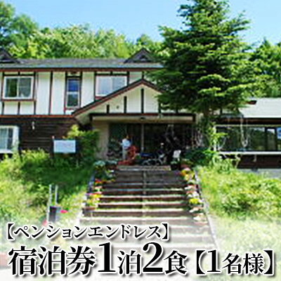 【ふるさと納税】【ペンションエンドレス】宿泊券1泊2食【1名様】 チケット 宿泊チケット 旅行 観光 お出かけ 郷土料理 肉料理 スキー場 スキー旅行