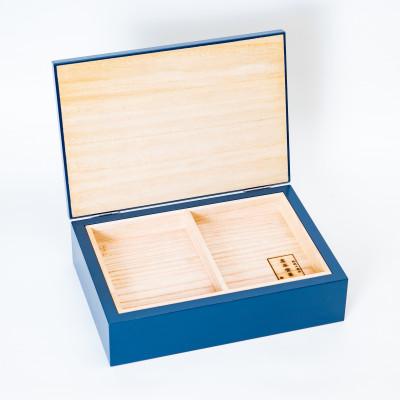 ふるさと納税 奥州市 岩谷堂箪笥　桜木作　匠の技 小箱(大)ブルー　伝統工芸品 [AN024] |  | 01