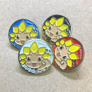 【ピンバッジ白／マグネットマーカーピンク】ざまりん ゴルフグッズセット6 ※着日指定不可