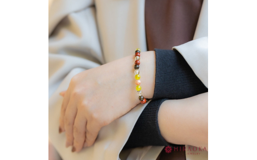 志望校合格パワーストーンブレスレット(合格祈願01)･6mm玉 (20.4cm)