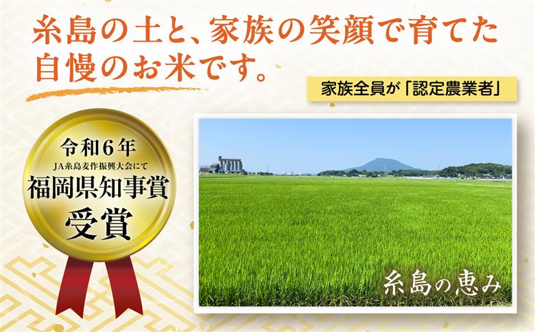 【先行受付】【全3回定期便】 にじのきらめき 白米 5kg 【2026年9月中旬以降順次発送】糸島市産 糸島市 / 糸島の恵み コメ こめ ご飯 [AGR015]