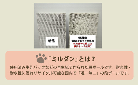 丈夫 な 高級 吉野杉 トレーセット ミルダン 爪とぎ 1個付 | 猫 日本製 株式会社タカオカ 
