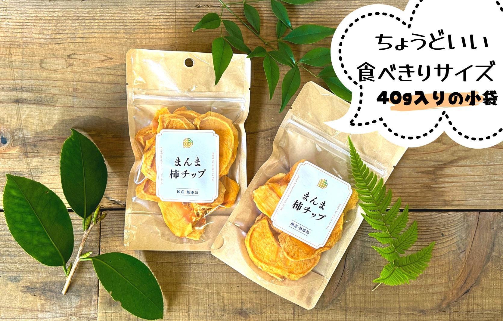ドライフルーツ 柿チップ 400g ( 40g × 10袋 ) 和歌山県産 果物使用 自社製造 【みかんの会】 AX57_イメージ5