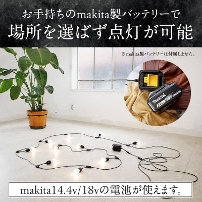 ふるさと納税 小牧市 アウトドアに最適なストリングライト|でんらい Z042 電球色[172C11-01] |  | 01