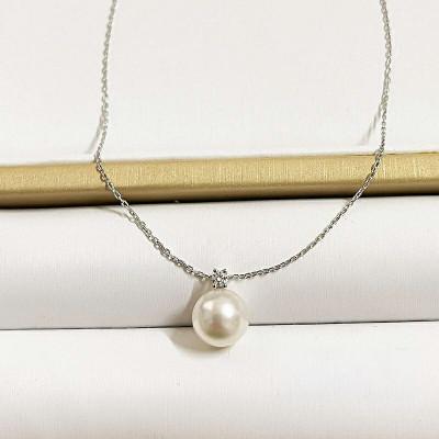 ふるさと納税 志摩市 志摩産 アコヤ真珠【大珠8-8.5ミリ 高品質】ネックレス(K18WG) |  | 01