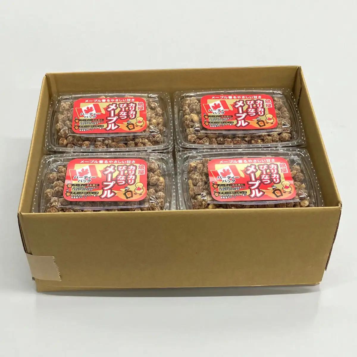 ピーナッツ カリカリぴーなつ メープル 170g×12個 | ピーナッツ ピーナツ 落花生  鳩屋