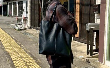 Groover Leather トートバッグ 信州鹿革 DTB-100 グレー