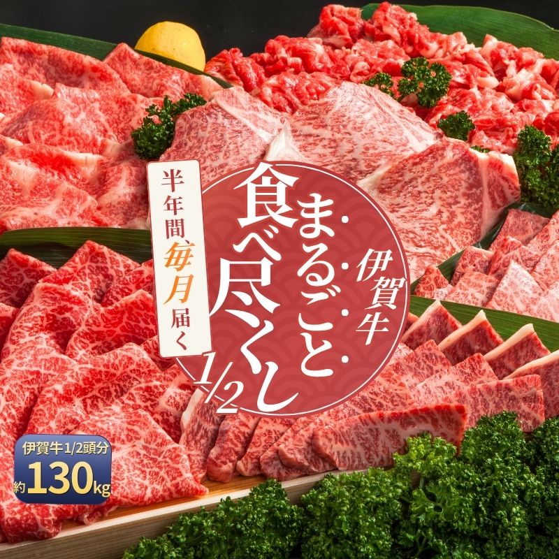 【ふるさと納税】 【月3×6回 計18回発送】肉の横綱 伊賀牛1/2まるごと食べ尽くし【cook-tkb0006】