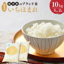 【ふるさと納税】【令和6年産】 福井県のブランド米 いちほまれ 無洗米 10kg （5kg × 2袋） 【 無洗米 人気 品種 ブランド米 特A 】