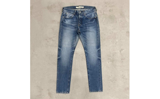 CK77【岡山デニム】USED加工ジーンズ［L-INDIGO・スリムテーパード］／31インチ