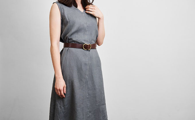 【二宮五郎商店】「あな」がないベルト 【ブラック】