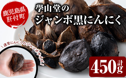 
                  A69006 ＜先行予約受付中！2026年7月下旬以降準備が整い次第順次発送＞學山堂のジャンボ黒にんにく(計450g・150g×3袋) 鹿児島 国産 大蒜 ニンニク ガーリック ジャンボ 粒が大きい 野菜 薬味【ニンニクの學山堂】
                