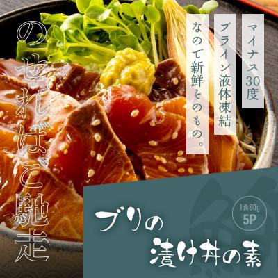 ふるさと納税 芸西村 高知の海鮮丼の素「ブリの漬け」1食80g×5P+「マグロの漬け」1食80g×5P |  | 02