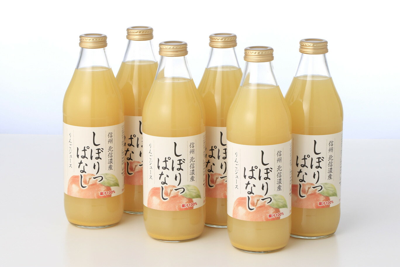  信州産りんごジュース  しぼりっぱなし 果汁100％ ( 1L × 6本 )
