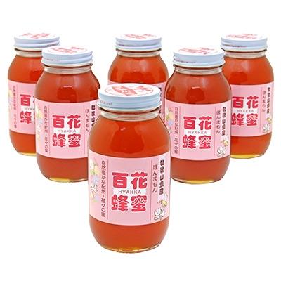 ふるさと納税 紀の川市 百花蜂蜜　1200g×6本