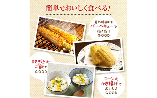 『★先行予約★8月初旬より順次発送』朝どり スイートコーン 25本 北海道産 とうもろこし ふるさと納税 北海道 恵庭市【31000102】_イメージ4