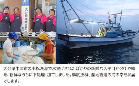 魚詰め合わせ 海の恵みセット ベタの一夜干し 鱧の切り身 鱧のフライ 鱧のすり身入り冷凍食品  大分県産 九州産 中津市　お歳暮 お中元 など 年末 年越し お正月 おせち