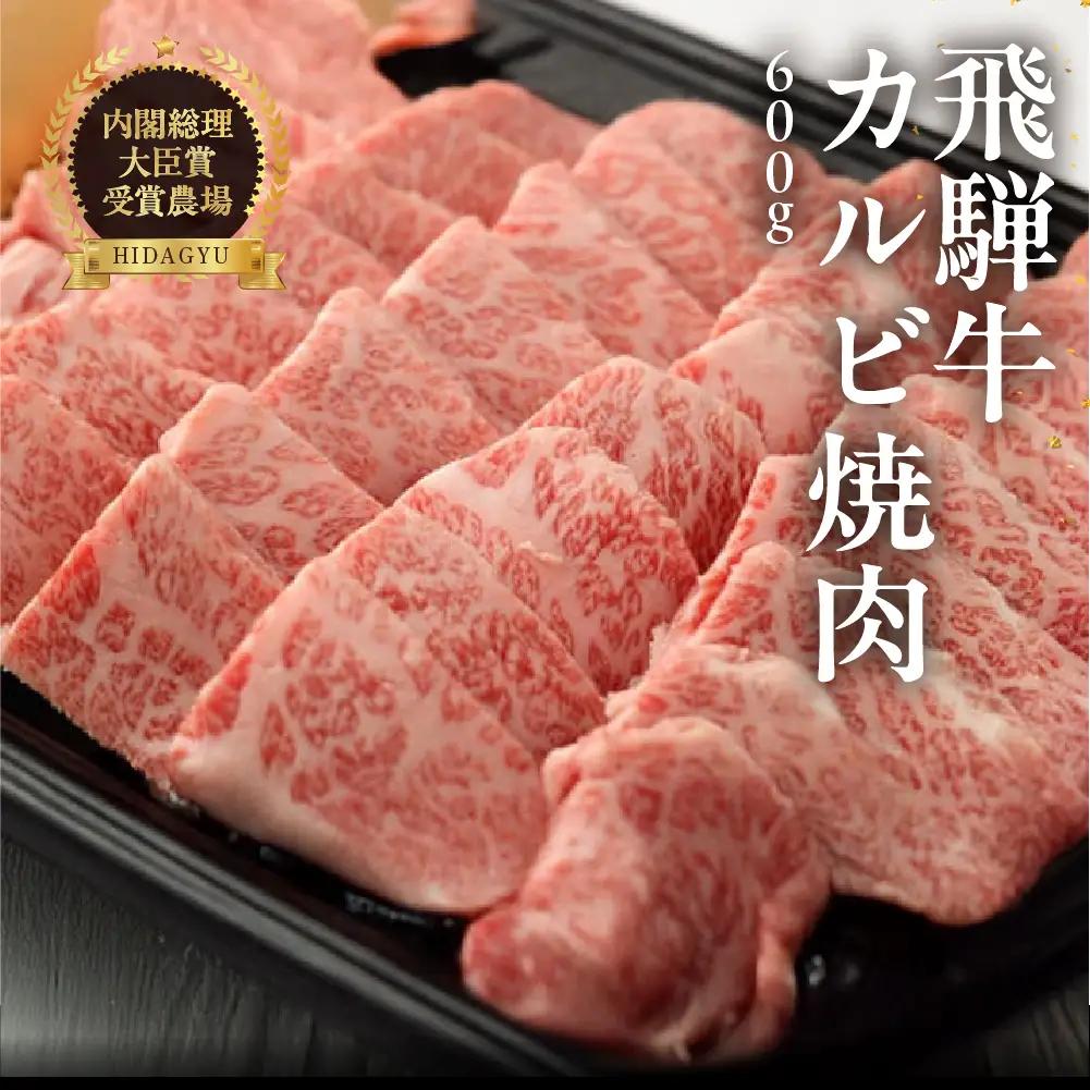 飛騨牛カルビ焼肉 600g【22-16g】