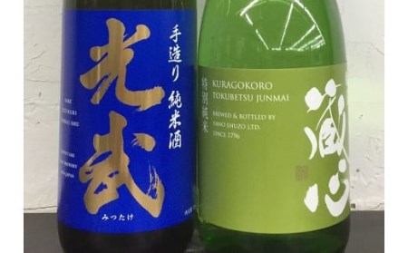 《ワイングラスでおいしい日本酒アワード金賞》お手軽2本セット 肥前蔵心・光武 720ml×2本 B-301