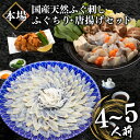 【ふるさと納税】 ふぐ 刺身 ふぐちり 唐揚げ セット 4〜5人前 冷凍 真空 国産 天然 まふぐ ちり てっさ とらふぐ ふく アラ てっちり 唐揚げ 200g 皮湯引き ポン酢 フグ刺し 高級 魚 河豚 刺し身 本場 山口 下関 魚介 海鮮 鍋セット 旬 フグ 旬の鮮魚 大容量 父の日