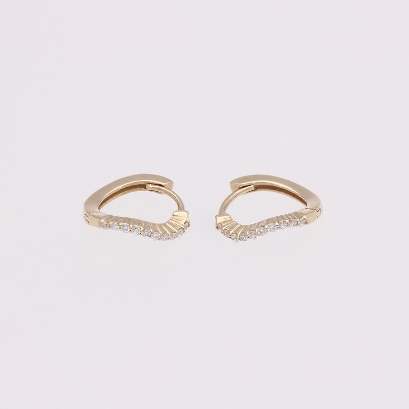 
                  AQ-257　(LB-11)　 KeriA K10　10金　ラボグロウン　ダイヤモンド　ピアス　アクセサリー　ジュエリー　プレゼント フープ
                