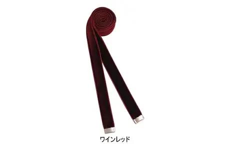 リボンタイ ベルベット 1.8cm幅【ワインレッド／金具シルバー】【大阪府吹田市】ファッション メンズ レディース クラシカル モード 発表会 入学式 卒業式 フォーマル コーディネート アクセント 