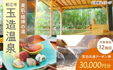 玉造温泉共通クーポン券 寄附額10万円 30000円分クーポン 島根県松江市/玉造温泉旅館協同組合[ALHN002] 温泉 クーポン