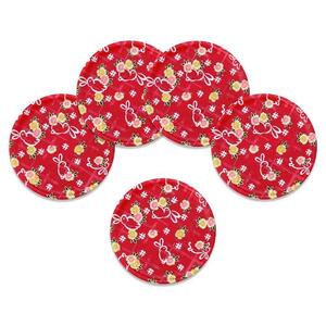 タツクラフト 友禅和紙コースター 5枚セット 小花 舞うさぎ 【Tk347】