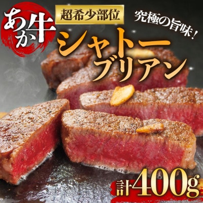 熊本の大自然で育まれたくまもとあか牛の上質部位シャトーブリアンステーキ肉 約200g×2枚【配送不可地域：離島】【1213824】