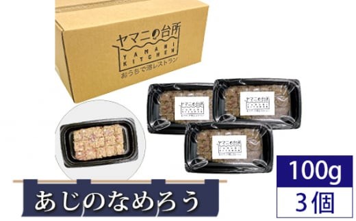 
            あじのなめろう 300g（100g×3個セット）九十九里 郷土料理 千葉県産アジ使用 アジ あじ 鯵 丼 おつまみ 急速冷凍 冷凍 千葉県 匝瑳市
          