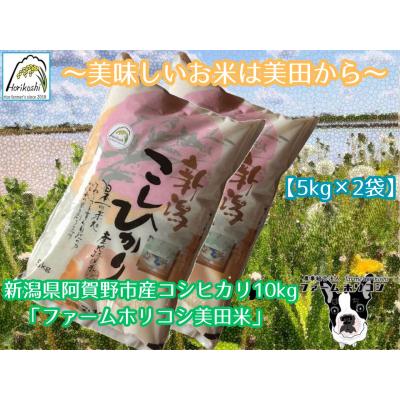 ふるさと納税 阿賀野市 【令和7年産先行受付】阿賀野市産 コシヒカリ 「ファームホリコシ美田米」 10kg 白米 精米