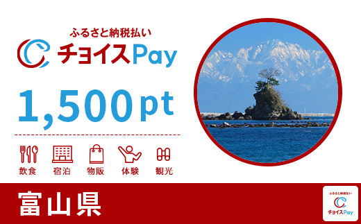 
富山県チョイスPay 1,500pt（1pt＝1円）【会員限定のお礼の品】
