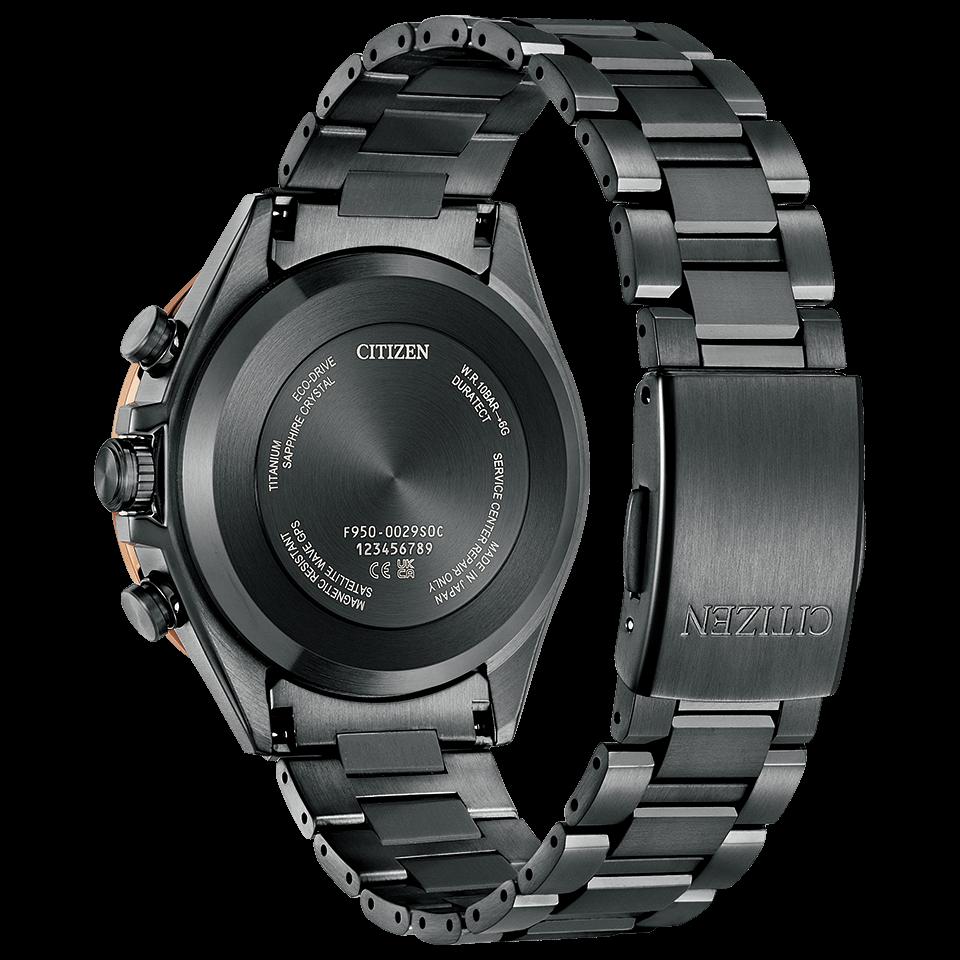 シチズン 腕時計 メンズ アテッサ アクトライン ブラックチタン™シリーズ CC4074-61W | 光発電 エコ・ドライブ GPS 時計 ソーラー 衛星 電波時計 長野県 飯田市