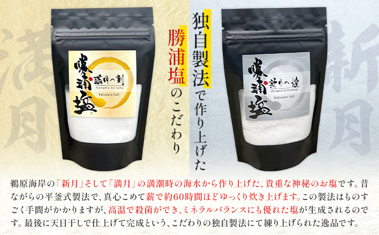 千葉県 勝浦市 満月の刻 100g と 新月の煌 100g 各1袋 セット 【配送不可地域あり】 《90日以内に出荷予定(土日祝除く)》 塩 勝浦塩 調味料