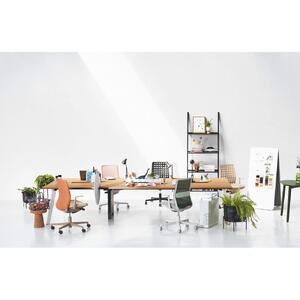 Mmc5_コクヨチェアー　モネット(ダークグレージュ)／クッション・ベージュ／フローリング用（Vキャスター）　／在宅ワーク・テレワークにお勧めの椅子